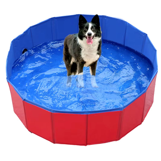 80/120/160CM Dog Swimming Pool PVC Foldable Pet Pool Bath Swimming Tub Bathtub Pet Collapsible Bathing Pool for Pet Kids Pool