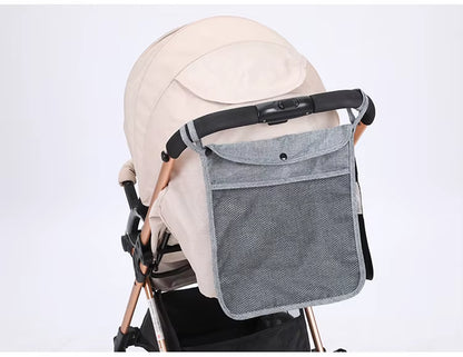 Pet Stroller Organizer Bag Infant Pram Cart Mesh Hanging Storage Bag Baby Trolley Bag Stroller Seat Pocket Carriage Bag Stroller