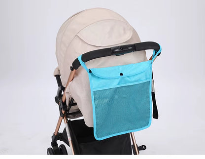 Pet Stroller Organizer Bag Infant Pram Cart Mesh Hanging Storage Bag Baby Trolley Bag Stroller Seat Pocket Carriage Bag Stroller