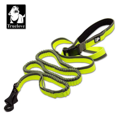 Dog Running Bungee Leash Hand-Held Waistworn Adjustable Nylon Elastic Retractable Dog Leads for Running Jogging Walking