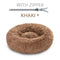 Calming King Fluffy Dog Bed Xxl Xl Sofa Donut Memory Form Long Plush Washable Dog Beds for Medium Portable Dogs Cat Pet Cushion