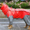 Dog Raincoat Waterproof Dog Suits Dot Rain Cape for Medium Big Dogs Hooded Jacket Poncho Pet Rain Coat Chubasquero Para Perrors