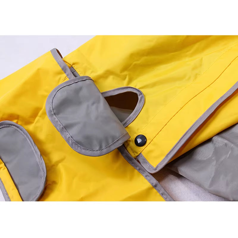 Dog Raincoat Waterproof Dog Suits Dot Rain Cape for Medium Big Dogs Hooded Jacket Poncho Pet Rain Coat Chubasquero Para Perrors