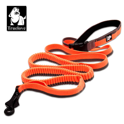 Dog Running Bungee Leash Hand-Held Waistworn Adjustable Nylon Elastic Retractable Dog Leads for Running Jogging Walking