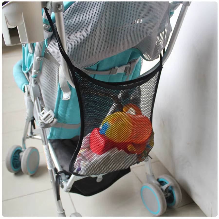 Pet Stroller Organizer Bag Infant Pram Cart Mesh Hanging Storage Bag Baby Trolley Bag Stroller Seat Pocket Carriage Bag Stroller